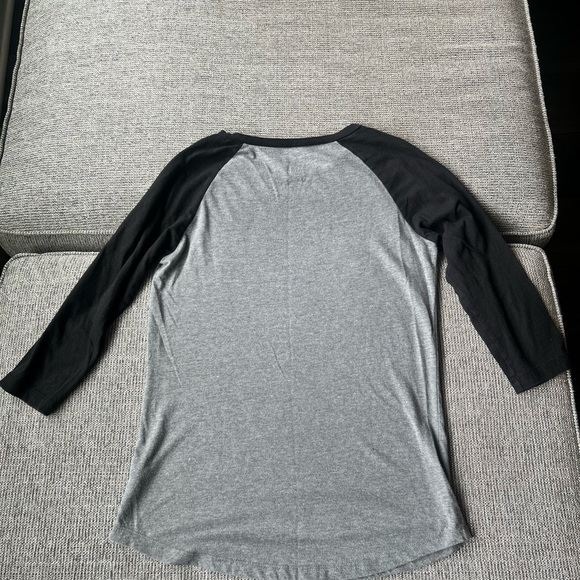 NFL Carolina Panthers Three Quarter Sleeve Tee with Logo - Picture 3 of 3